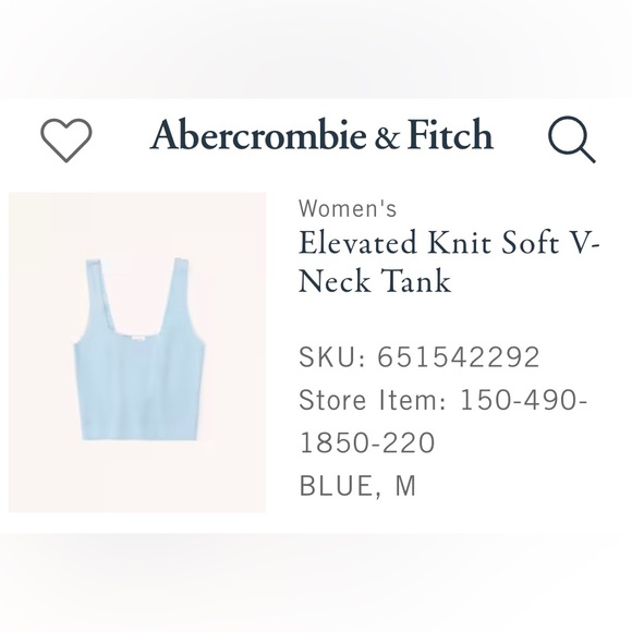 Abercrombie & Fitch Soft Knit Cropped Tank - Picture 4 of 4